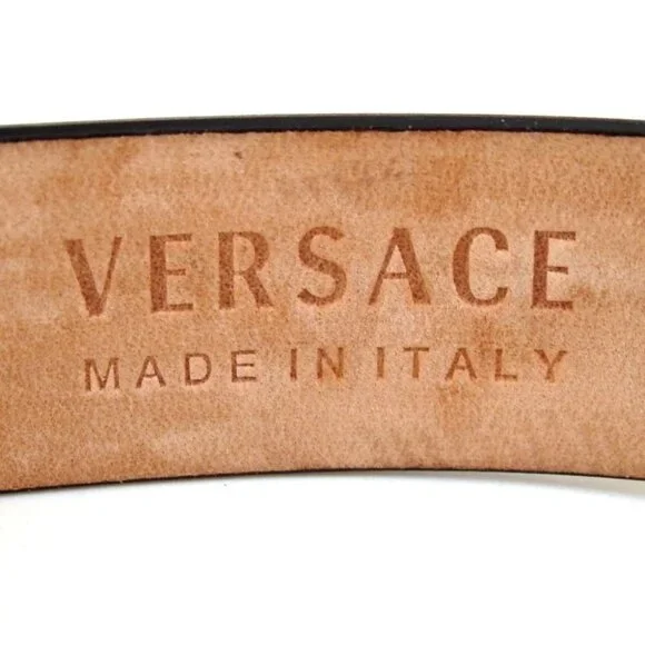 Authentic VERSACE DCDH630.DV3T Virtus 85/34 belt leather  display picture 3